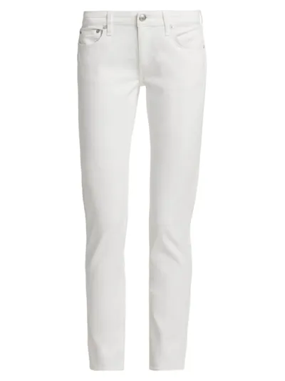 Rag & Bone Women's Dre Low-rise Slim Boyfriend Jeans In Optic White