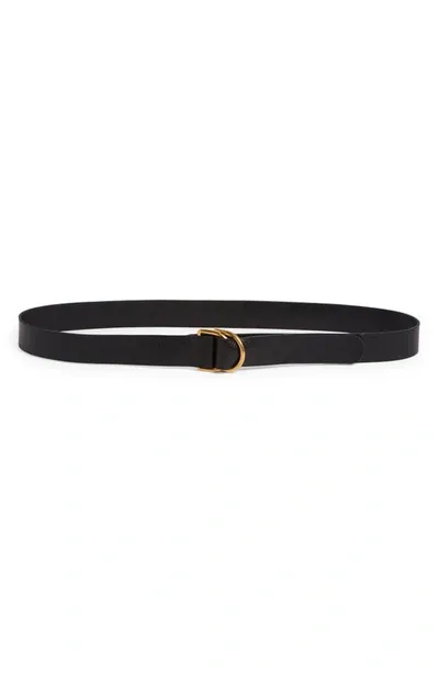 The Row D-ring Leather Belt In Black Ang