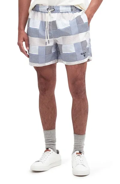 Barbour Patch Swim Trunks In Sky