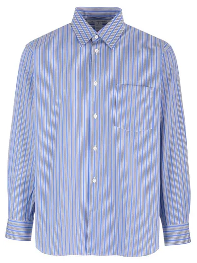 Comme Des Garçons Shirt Chest Pocket Striped Shirt In Multi