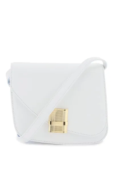 Ferragamo Fiamma Crossbody Bag (s) In Light Blue,white