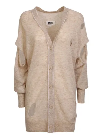 Mm6 Maison Margiela Cardigan  Woman Color Beige