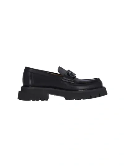 Ferragamo Flat Shoes In Black