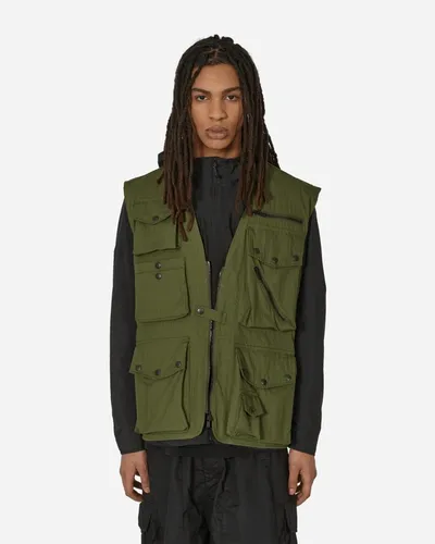 Needles Khaki Field Vest In Green