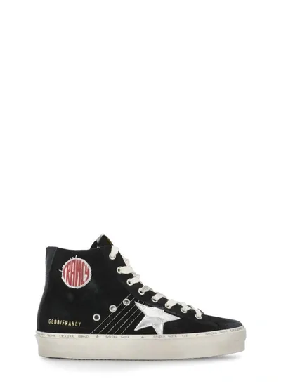 Golden Goose Francy Suede Sneakers In Black