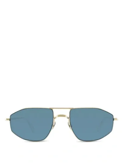 Ahlem Quai D'orsay Hexagonal-frame Gold-tone Sunglasses