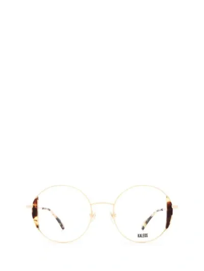 Kaleos Eyeglasses In Gold & Havana