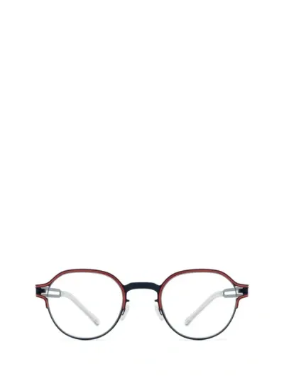 Mykita Eyeglasses In Navy/rusty Red