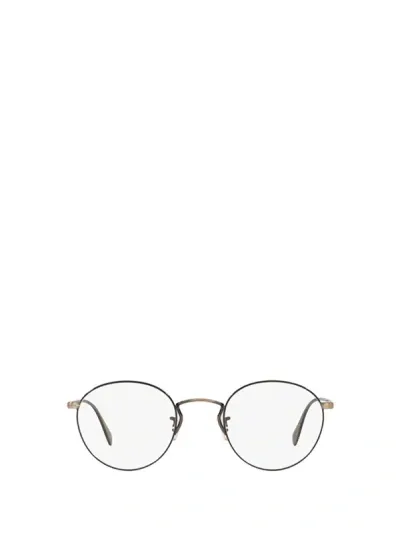 Oliver Peoples Eyeglasses In New Antique Gold / Black