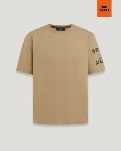 Belstaff Centenary Sleeve Logo T-shirt In Neutrals