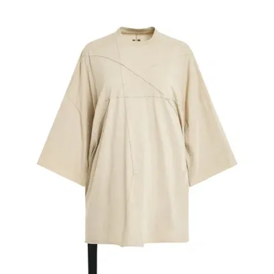 Rick Owens Drkshdw Jumbo Penta Seam Tommy T-shirt In Neutral