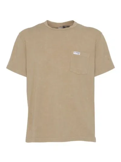 Fay T-shirt In Cotton In Brown