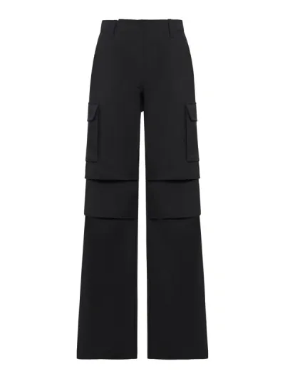 Coperni Tailored Wide-leg Cargo Pants In Black