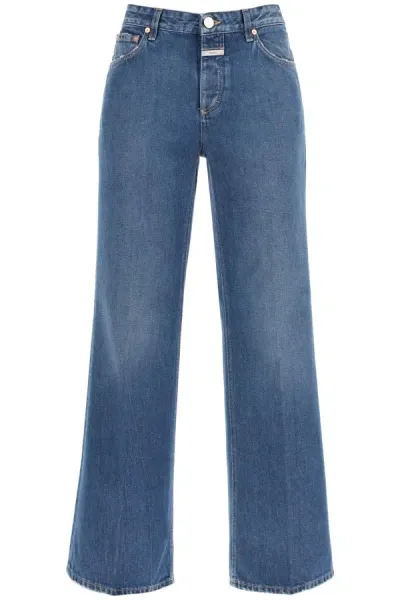 Closed Gillan Low-rise Flared Jeans In Blue