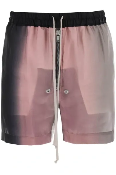 Rick Owens Printed Bela Boxer Shorts In Multicolor