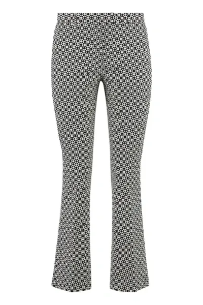 's Max Mara Belford Jacquard Cotton-blend Pants In Ecru