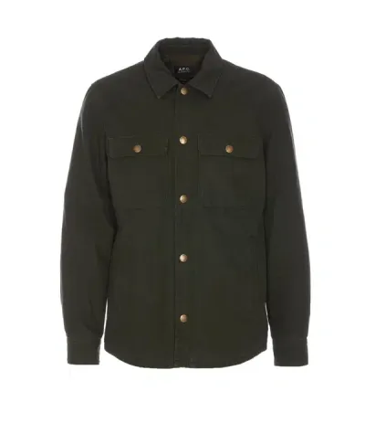 Apc Blouson Alex Jacket In Verde