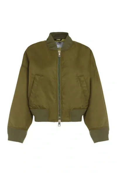 Bazar Deluxe Nylon Bomber Jacket In Green