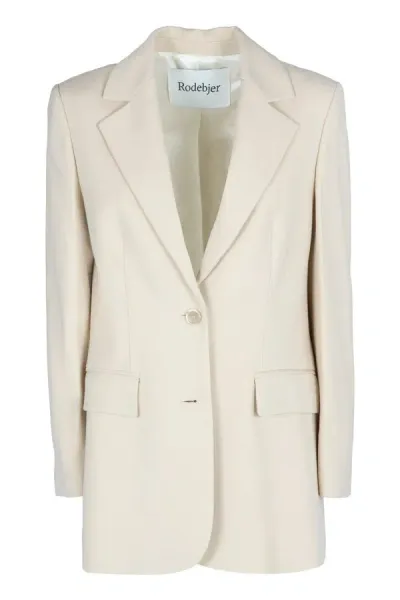 Rodebjer Viola Single-breasted Viscose Blazer In Green