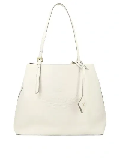 Mcm Himmel Shoulder Bags White