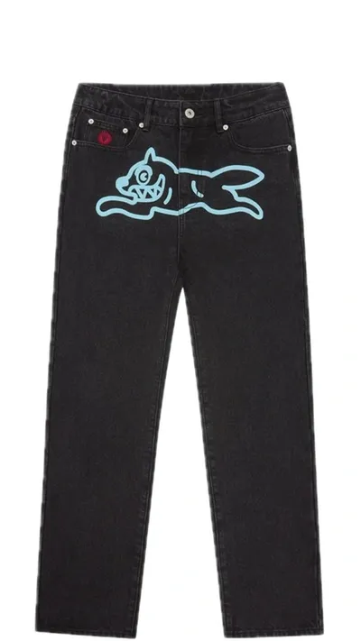 Icecream Black Running Dog Jeans