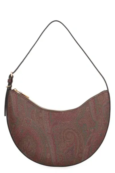 Etro Essential Hobo Bag In Brown