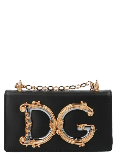 Dolce & Gabbana Dg Girl Crossbody Bags In Orange