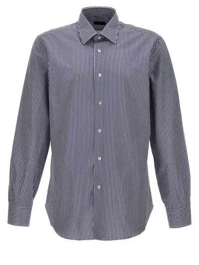 Barba Striped Shirt Shirt, Blouse In Blue