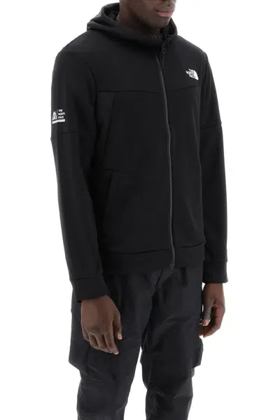 The North Face Felpa In Pile Con Cappuccio In Black