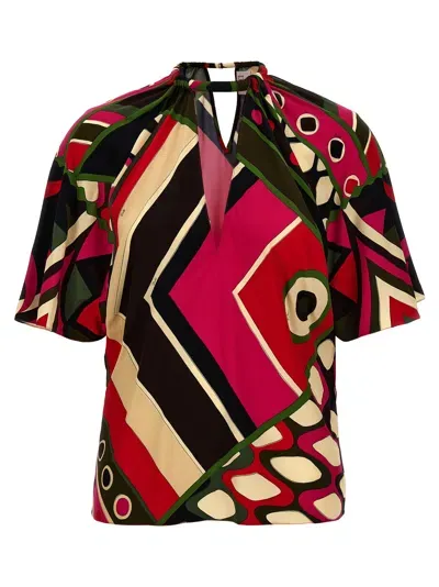 Emilio Pucci Vivara Tops In Multicolor