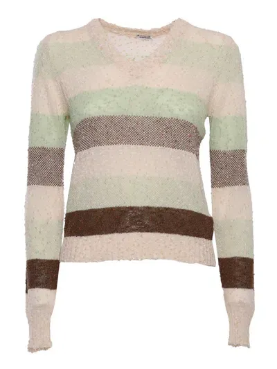 Aspesi Striped Sweater In Multi