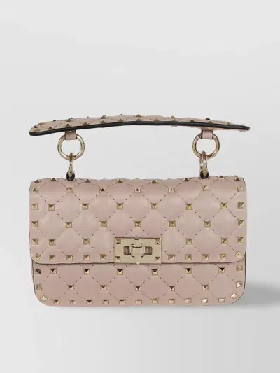 Valentino Garavani Garavani Rockstud Spike Medium Shoulder Bag In Pink