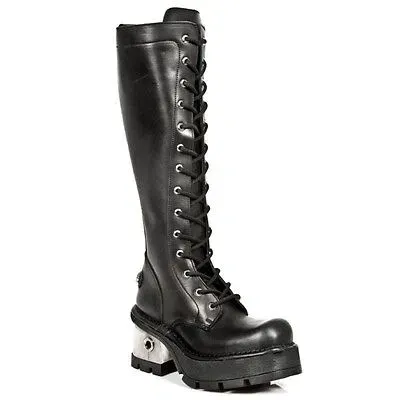 Pre-owned New Rock Rock Boots Womens Punk Gothic Stiefel - Style 236 S1 Schwarz - Damen