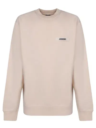 Jacquemus Cotton Sweatshirt In Grey