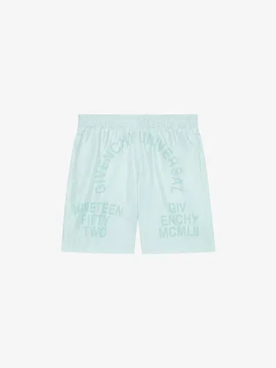 Givenchy Long Swim Shorts In Metallic