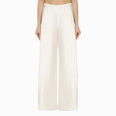 Zimmermann Milk-white Linen-blend Trousers