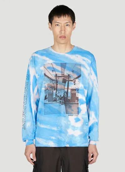 Liberaiders Tie Dye Long Sleeve T-shirt In Blue