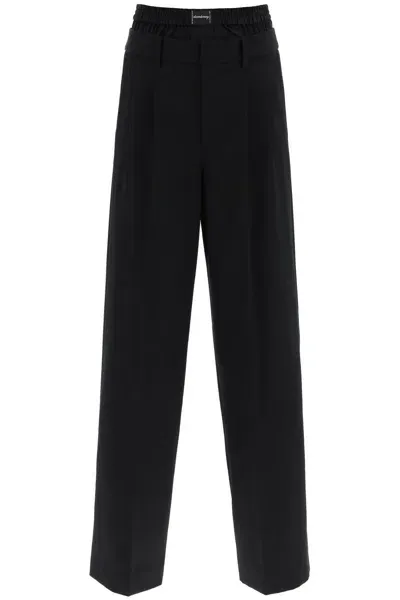 Alexander Wang Pants With Boxer Detail In Black