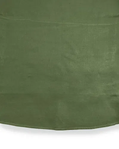 Sferra Hemstitch Round Tablecloth, 90"dia. In Sage