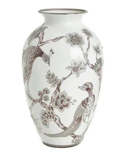 Prouna Pavo Vase In Platinum