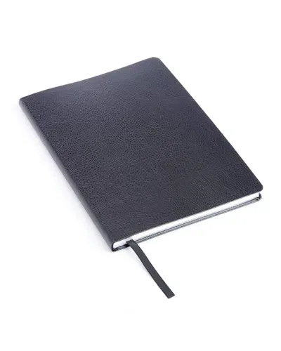 Royce New York Pebble Grain Contemporary Journal In Black