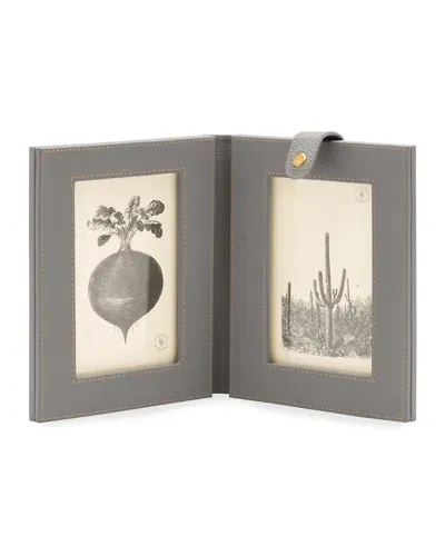 Pigeon & Poodle Dessie Picture Frame - 4" X 6" In Dark Gray