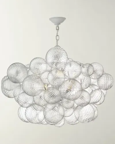 Visual Comfort Signature Talia Large Chandelier In Plaster White