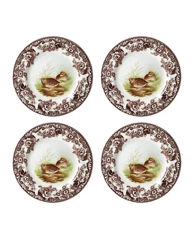 Spode Woodland Salad Plates, Set Of 4 In Quail