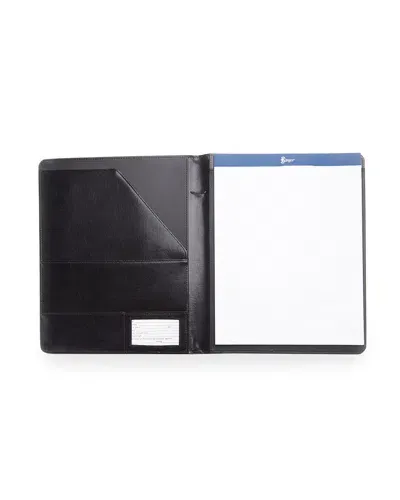 Royce New York Personalized Executive Leather Writing Portfolio In Black