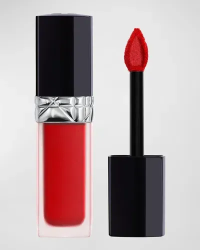 Dior Rouge  Forever Liquid Transfer-proof Lipstick In 999 Forever