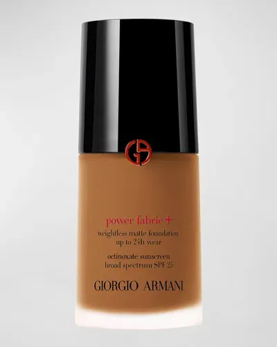 Armani Collezioni Power Fabric+ Matte Foundation With Broad-spectrum Spf 25 In (deep With Golden Undertones)