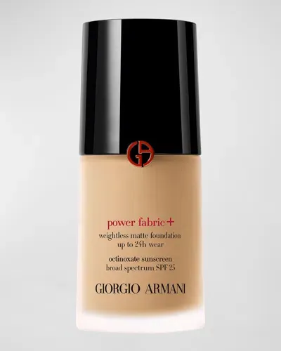 Armani Collezioni Power Fabric+ Matte Foundation With Broad-spectrum Spf 25 In (light To Medium With Neutral Undertones