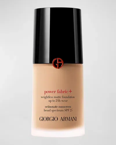 Armani Collezioni Power Fabric+ Matte Foundation With Broad-spectrum Spf 25 In . (light To Medium With Golden Undertone