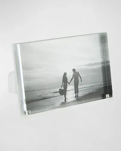 Tizo Lucite Easel Back Frame, 4" X 6" In Clear &amp; White